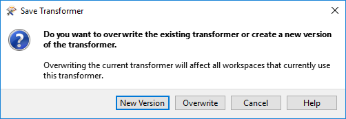 Save Transformer prompt